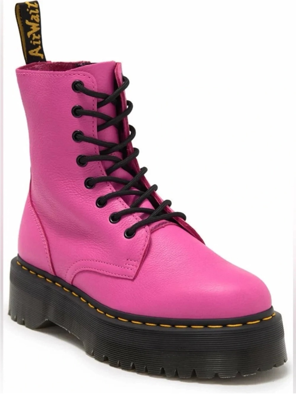 Dr Martens Jadon Platform Soft Leather Thrift Pink Chunky Boots